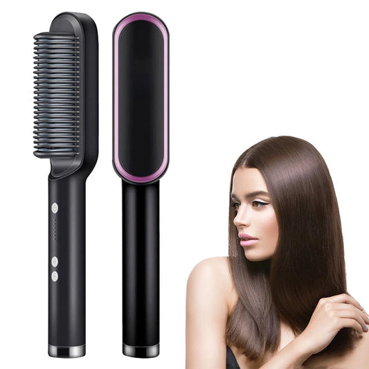 Brosse Lissante Professionnelle en Céramique — Lissage Soin & Brillance