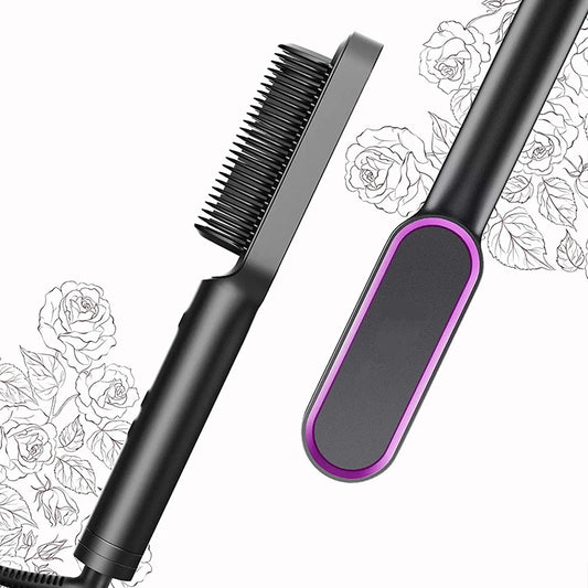 Brosse Lissante Professionnelle en Céramique — Lissage Soin & Brillance